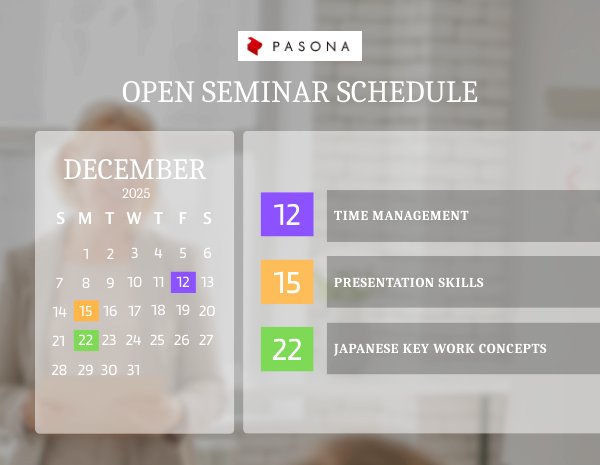 Open Seminar Training Calendar – December ’25