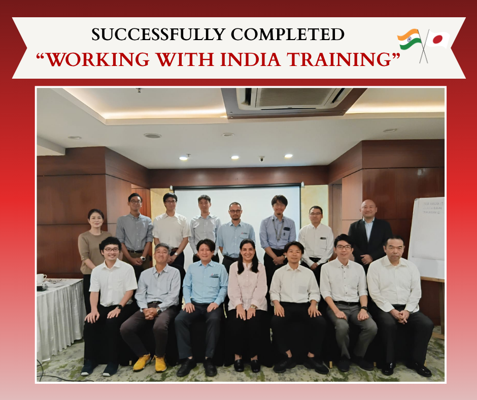 Successful Completion of the Working with India Training for Mitsubishi Electric India Pvt. Ltd.