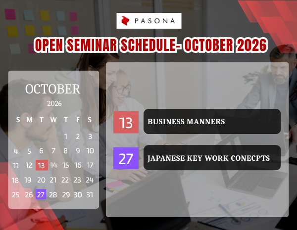 Open Seminar Training Calendar – October ’26