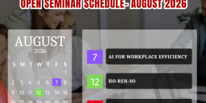 Open Seminar Training Calendar – August ’26