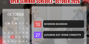 Open Seminar Training Calendar – October ’26