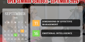 Open Seminar Training Calendar – September ’26