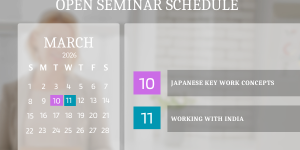Open Seminar Training Calendar – March ’26