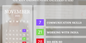 Open Seminar Training Calendar – November ’25
